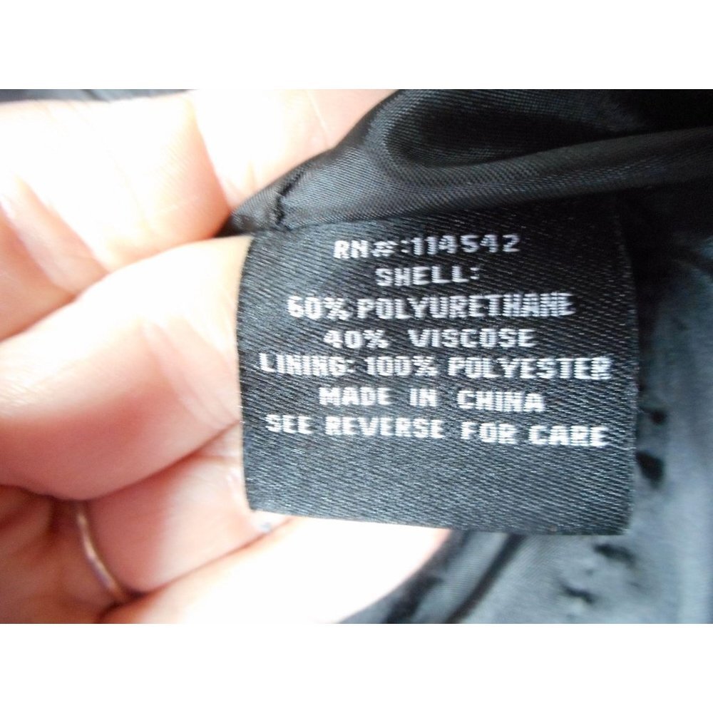JouJou Faux Leather Womens 2x Black lined Jacket - Picture 6 of 8